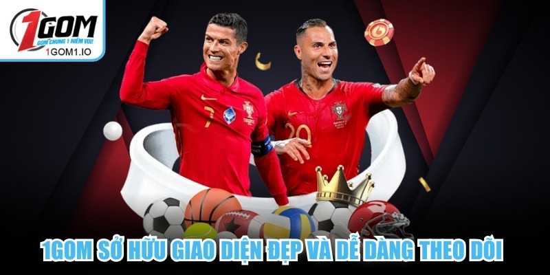 1Gom sở hữu giao diện đẹp và dễ dàng theo dõi 