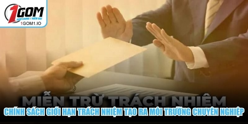 Miễn Trừ Trách Nhiệm 4 Chính sách giới hạn trách nhiệm 1Gom tạo ra môi trường hoạt động chuyên nghiệp